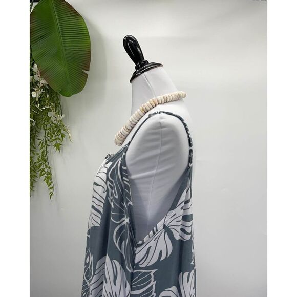 Kau wela Summer Mini Romper Beach Boho Romper Gypsy Overall Wide Leg Monstera - Picture 6 of 16